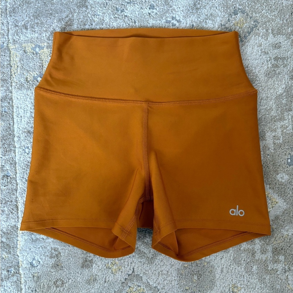 Alo Burnt Orange 3" High-Waist Airlift Short
